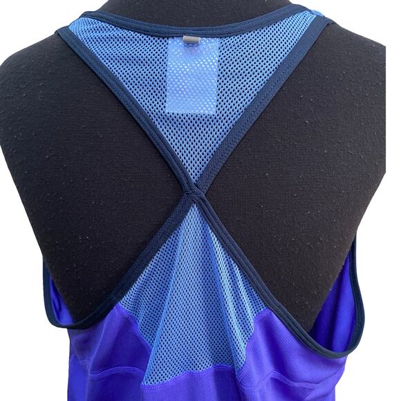 Nike Dri-Fit Tank Bundle XL (2) Grey & Purple Blue Racerback - Picture 11 of 16